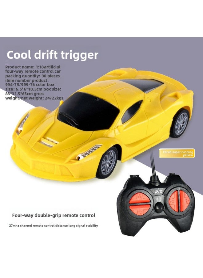 Children's Remote Control Car Wireless Four-way Racing Car Large Size Drifting Night Market Stall Boy Gift Model Toy