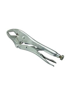 NIBEMINENT Curved Jaw Locking Plier Silver 10inch 