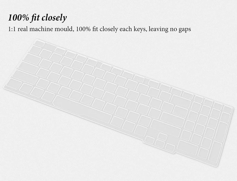 CASOSHIELD Keyboard Cover for ASUS TUF Gaming F15 FX506LH / A15 TUF506IU-ES74 TUF506IV-AS76 FA506IH-AS53, F17 A17 TUF706IU FX706LI-ES53 RS53 Keyboard Protector, Clear - Image 2