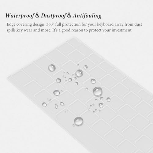 CASOSHIELD Keyboard Cover for ASUS TUF Gaming F15 FX506LH / A15 TUF506IU-ES74 TUF506IV-AS76 FA506IH-AS53, F17 A17 TUF706IU FX706LI-ES53 RS53 Keyboard Protector, Clear - Image 5