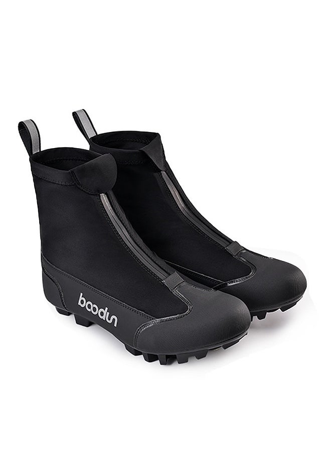 BOODUN Winter Mountain Bike Boots Outdoor Nylon Warm Windproof Fashion Reflective Cycling Boots Riding Boots  - Image 1