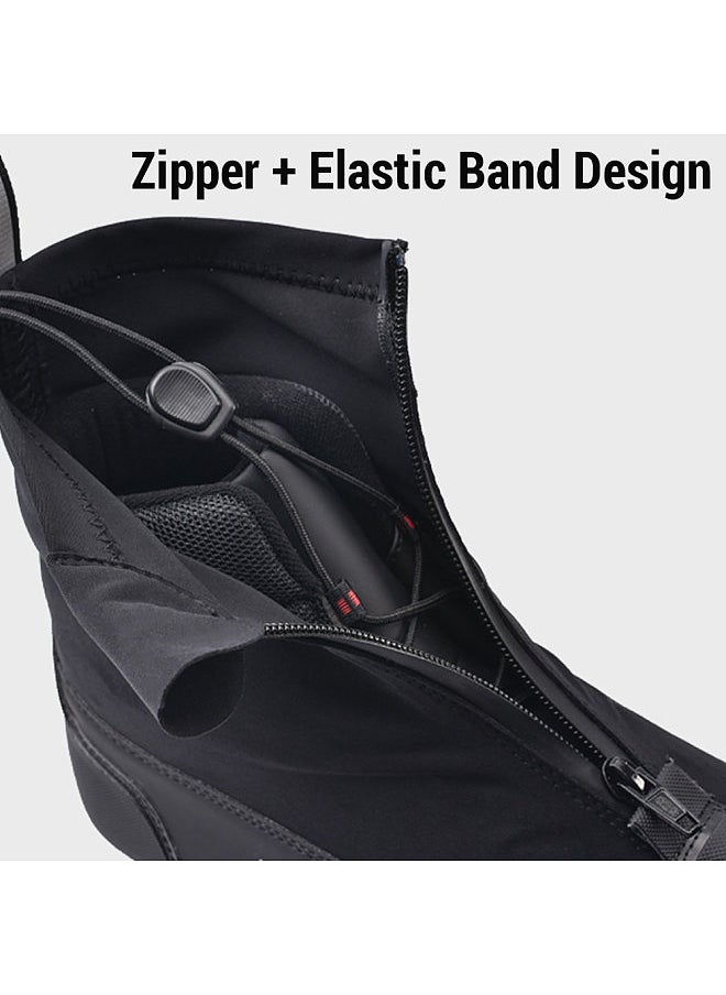 BOODUN Winter Mountain Bike Boots Outdoor Nylon Warm Windproof Fashion Reflective Cycling Boots Riding Boots  - Image 5