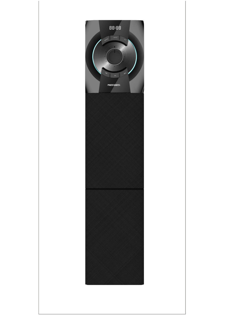 Mediatech - Tower  Speaker, 60 Watt, Bluetooth , Optical Input , SD , USB, AUX , Remote  , MT- 515- Black  (1 Year Warranty) - Image 1