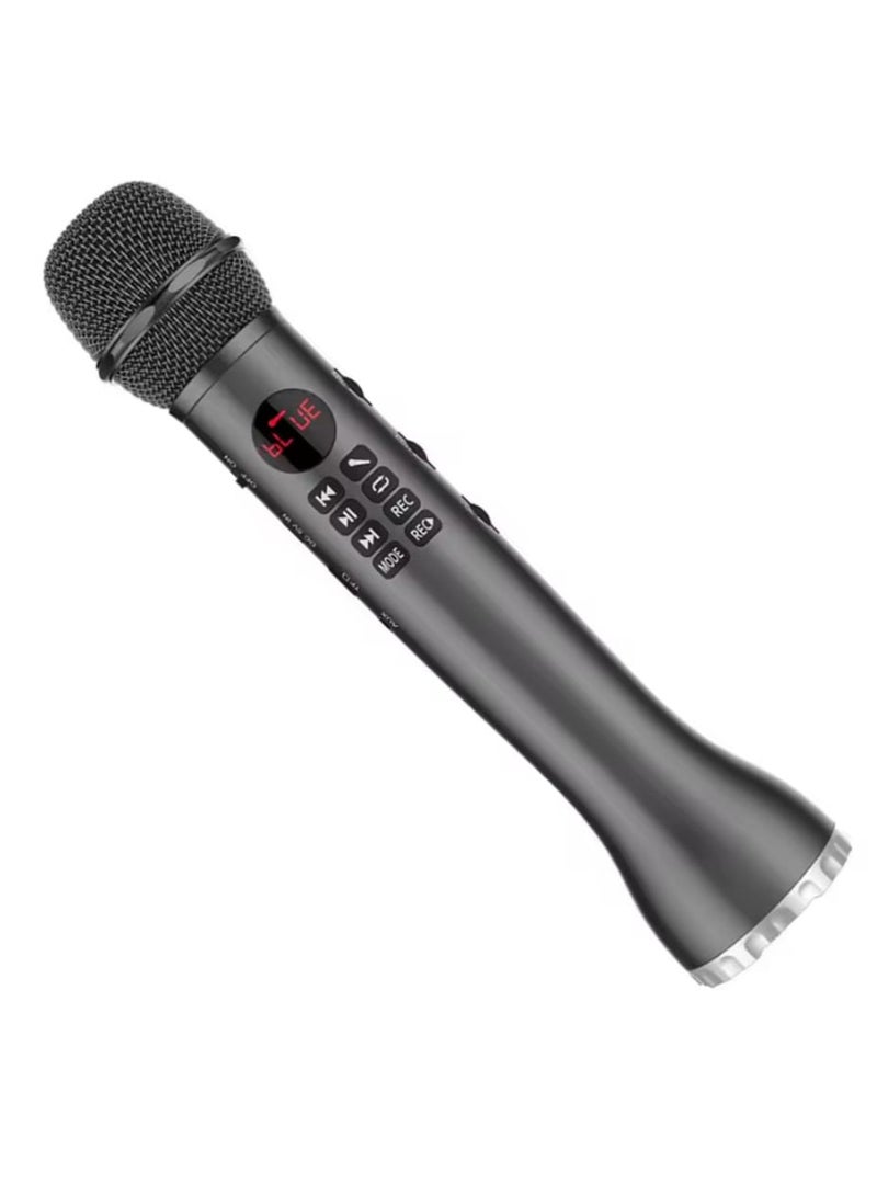 Karaoke Microphone and Speaker with Recording and Feature Multifunction Black - Image 3
