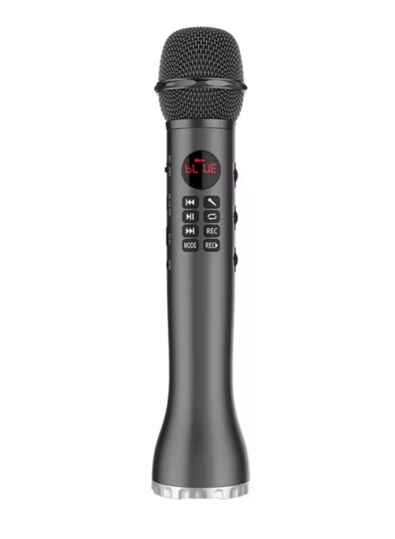 Karaoke Microphone and Speaker with Recording and Feature Multifunction Black - Image 4
