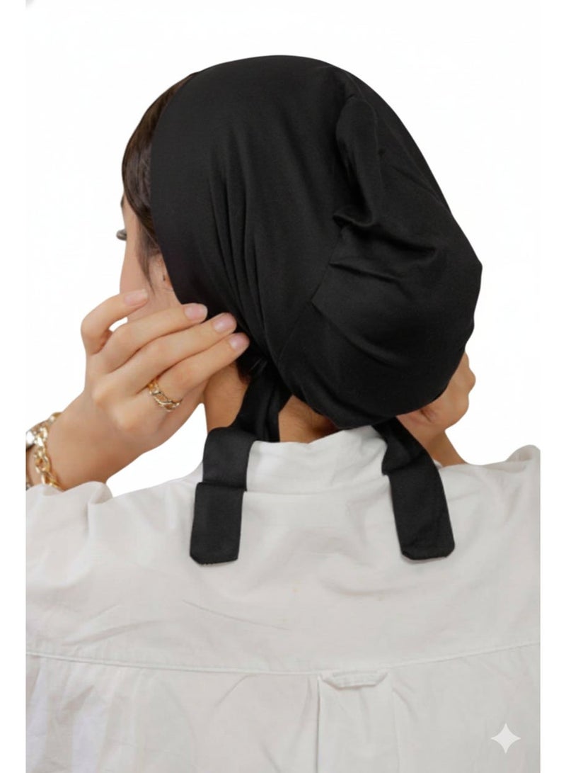 Head Wrap Bandana with Full Coverage, Large Size for Women, Adjustable Tie Back - Image 1