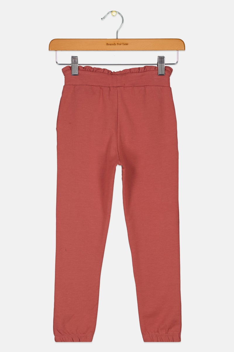 NAME IT سروال رياضي سادة للبنات، بني محمر - Image 2