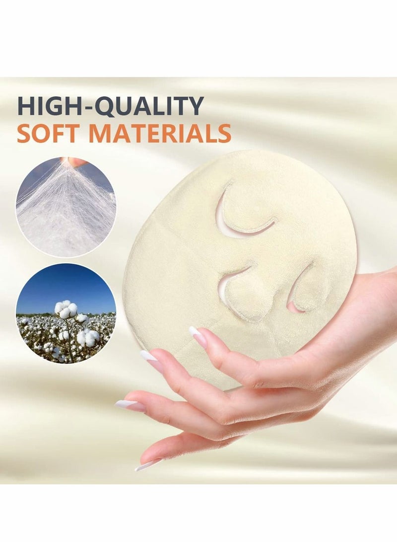 Y&D Face Towel Mask, Reusable Anti Aging Facial Steamer Moisturizing Rejuvenation Beauty Skin Care Gift for Women Mom Wife Sister Teen Girl Friend - Image 3