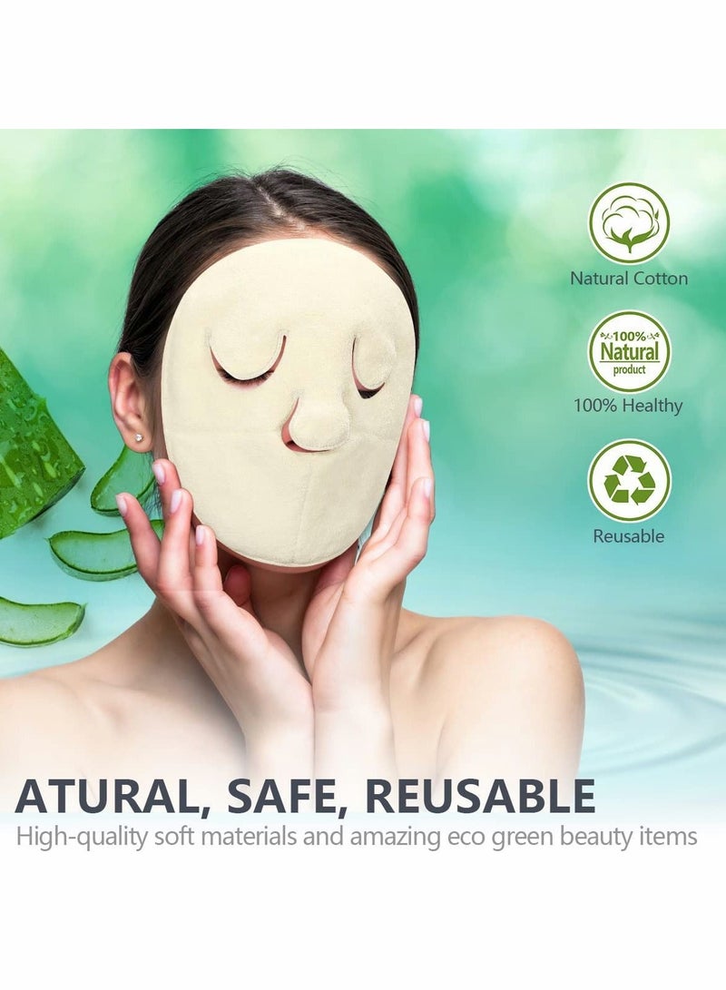 Y&D Face Towel Mask, Reusable Anti Aging Facial Steamer Moisturizing Rejuvenation Beauty Skin Care Gift for Women Mom Wife Sister Teen Girl Friend - Image 5