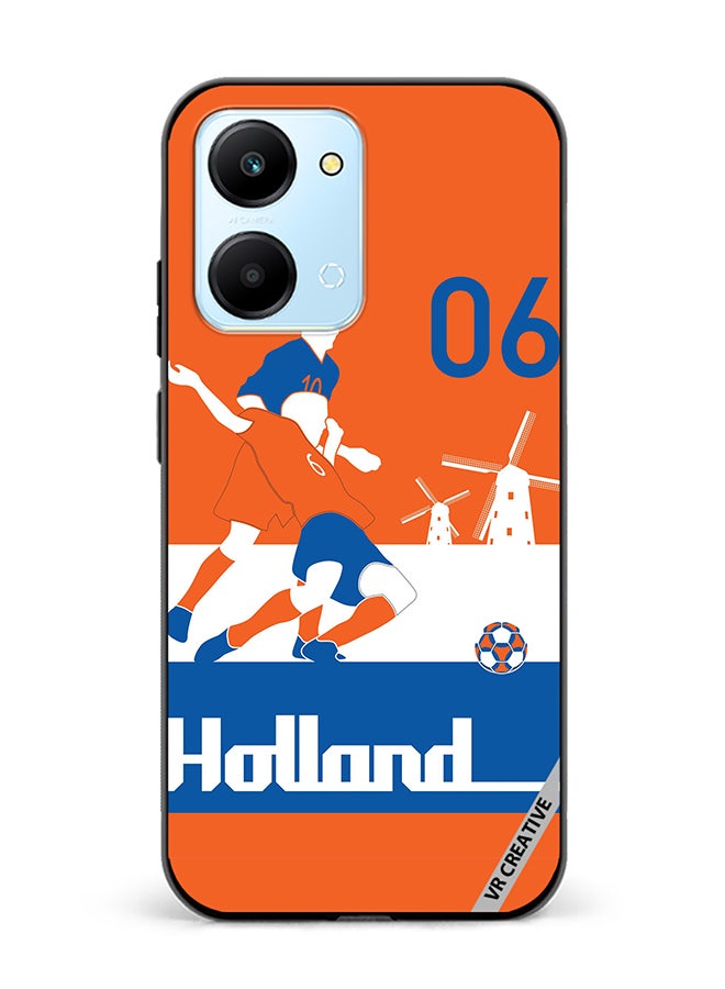 VR CREATIVE Protective Case Cover For Honor Play7T Holland Football Soccer Players Design Multicolour - Image 1