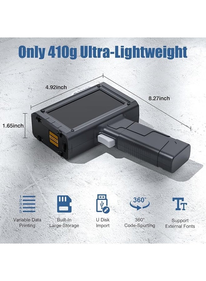 Bentsai Handheld Inkjet Printer BT-HH6205B with 42ml Fast-Drying Ink, Ultra-Lightweight - Image 2