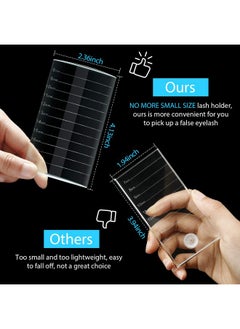 2 Pieces Eyelash Pallet Eyelash Extension Tray Crystal Pallet Bigger Size Glass Pallet Lashes False Lash Tray Strip Adhesive Glue Holder For Eyelash Extensions 4.13 X 2.36 X 0.47 Inch - pzsku/Z10242981F758AD5A7122Z/45/_/1720077728/7000f41d-9bdf-433e-9747-cfd62e4cb5c0