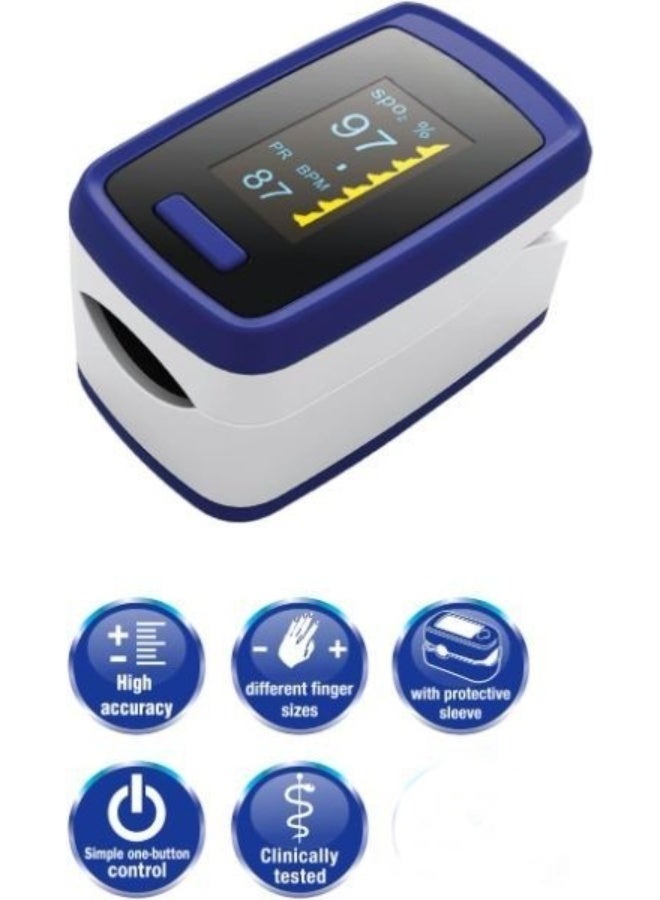جهاز قياس مستوى الأوكسجين ومعدل ضربات القلب – جهاز قياس عملي للاستخدام المنزلي - Image 4