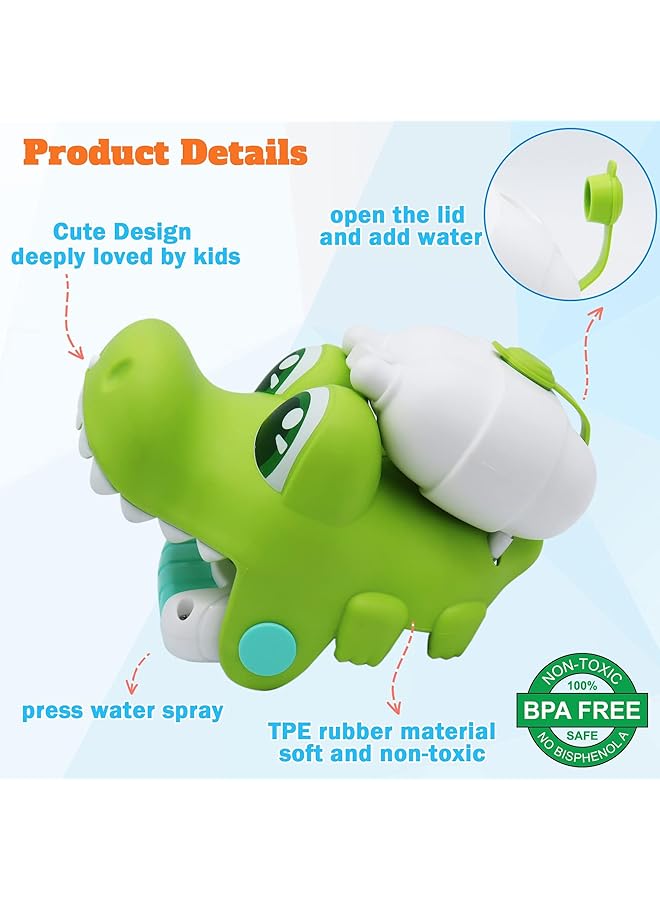 KASTWAVE Wrist Water Squirt For Toddlers Summer Outdoor Swimming Pool Beach Bath Water Toys For Boys & Girls Kids Age3 4 5 (Crocodile) - Image 2