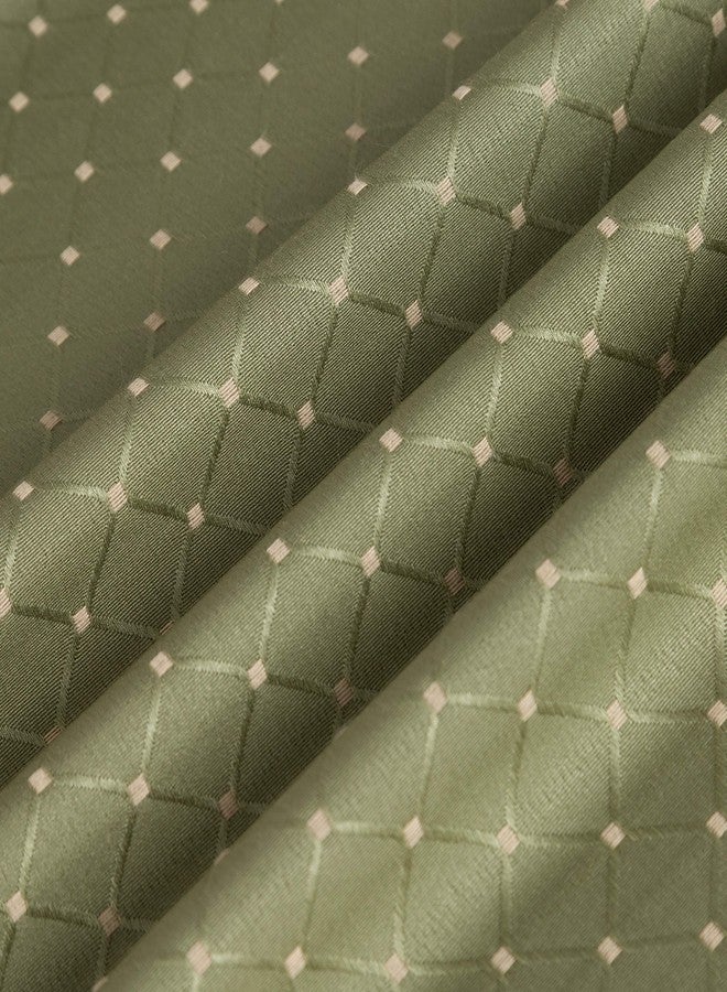 Randall Geometric Diamond Cloth Napkin Set of 4 (19"×19"), Solid Washable for Family and Holiday Dining, Wedding or Party, Sage - Image 2