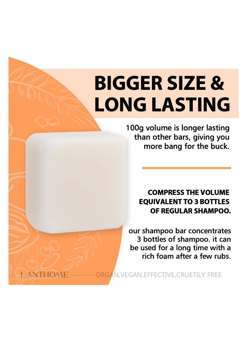 Lanthome - Rice water shampoo soap rice solid hair growth moisturising cream anti hair loss treatment - Image 1