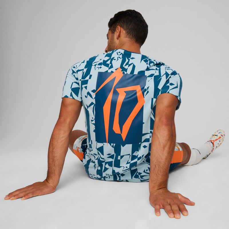 PUMA NEYMAR JR Creativity Mens Blue T-shirt - Image 4