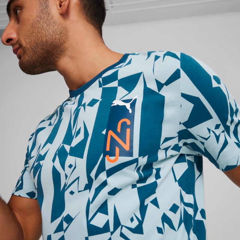 PUMA NEYMAR JR Creativity Mens Blue T-shirt - Image 5