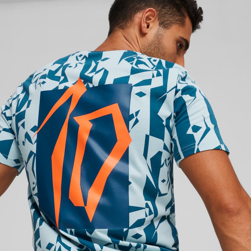 PUMA NEYMAR JR Creativity Mens Blue T-shirt - Image 2