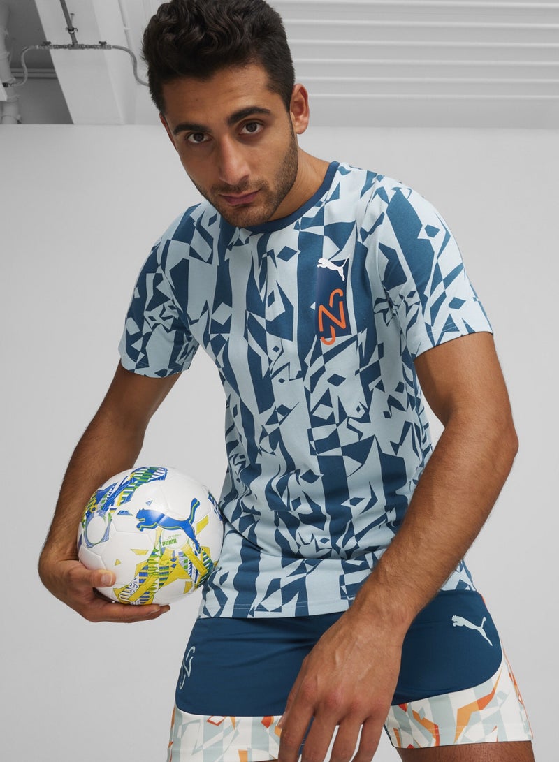 PUMA NEYMAR JR Creativity Mens Blue T-shirt - Image 1
