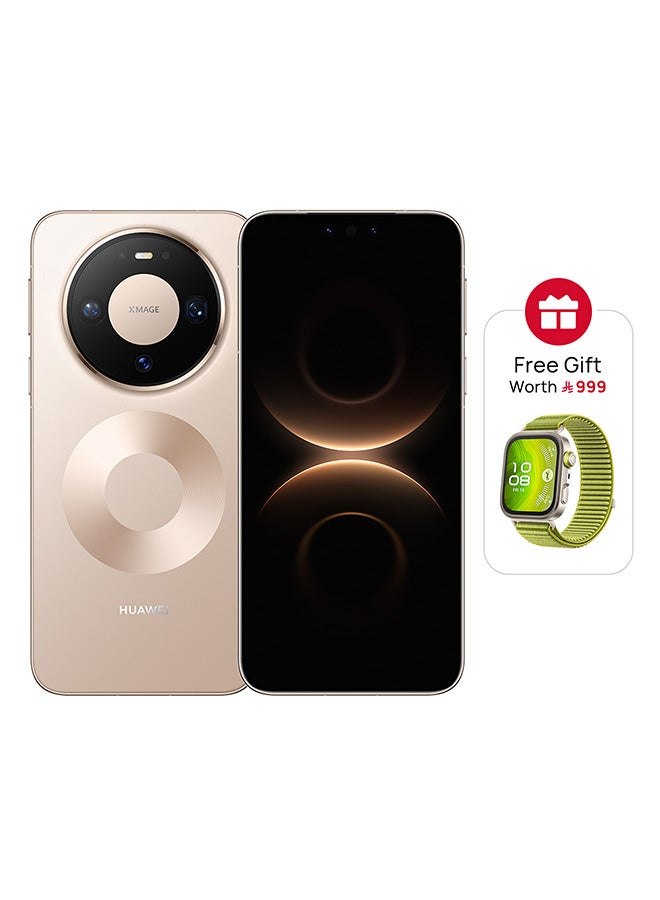 HUAWEI Mate 80 Pro Dual SIM Gold Smartphone 16GB RAM + 512GB with FREE WATCH FIT 4 PRO - Middle East Version - Image 1
