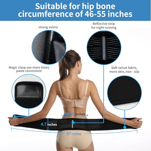 SUNFATT Sacroiliac SI Joint Belt for WomenHip Brace for Women and Men Pain Relief StabilizationPlus Size Lower Back Support for SciaticaPelvisSI Joint Hip Pain Fits Hip 4357 - Image 5