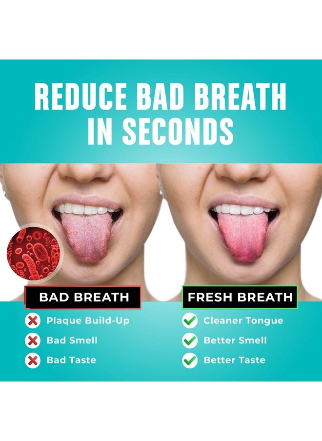 BASIC CONCEPTS Tongue Scraper (2 Pack), Reduce Bad Breath (Travel Cases Included), Stainless Steel Tongue Cleaners, Metal Tongue Scraper, Tongue Scraper For Adults - Fresher Breath In Seconds  - Image 2