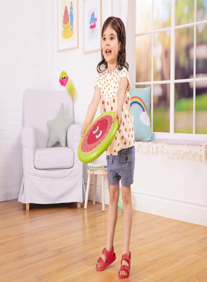 B. toys - Paddle Ball Game - Hand Trampoline Set - Poppin’ Paddles - 2 Bouncy Discs & 2 Balls - Catch & Toss Sports Games for Kids - 3+ Years - Image 2