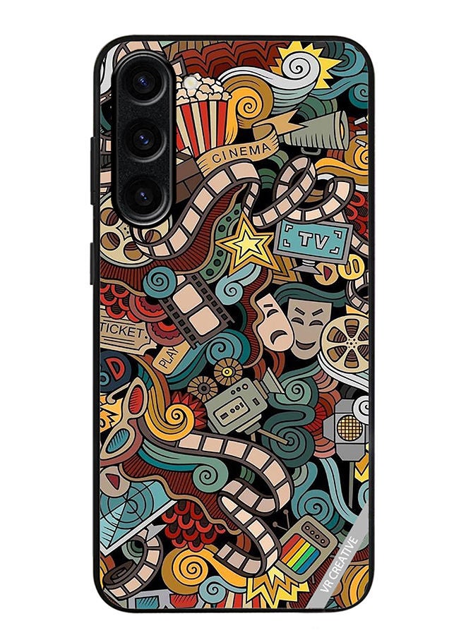 VR CREATIVE Protective Case Cover For Samsung Galaxy S23 Cinema Design Design Multicolour - Image 1