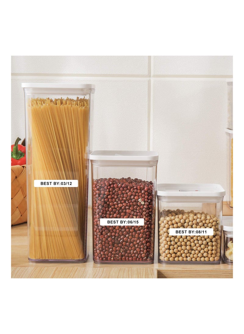 SYOSI D11 Labels Maker Tape, Waterproof Thermal Barcode Label Printer Paper Stickers Labeler Roll, Name Tag for Spice Jars Bottle (1550mm-130pcs, 1 Rolls) - Image 3