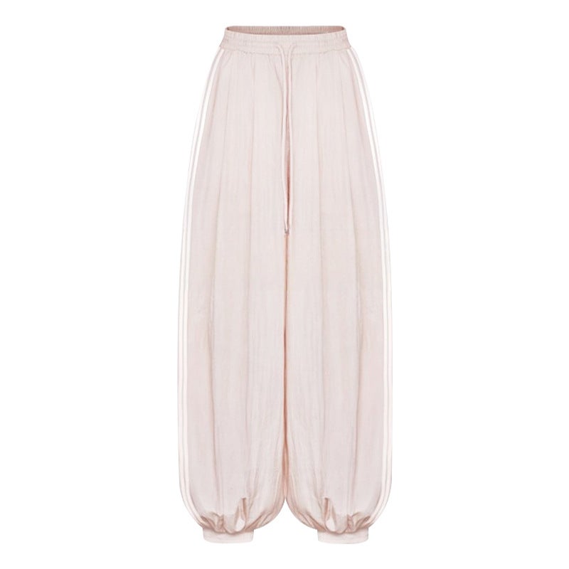 Pink Korean Style Harem Joggers for Women, 2026 Summer New, Loose Slimming Thin Pants - Image 5