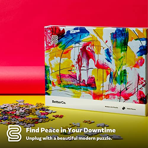 BetterCo. Better Co Modern Art Puzzle 1000 Pieces Challenge Yourself with Difficult Abstract Paint Puzzles for Adults - Image 5