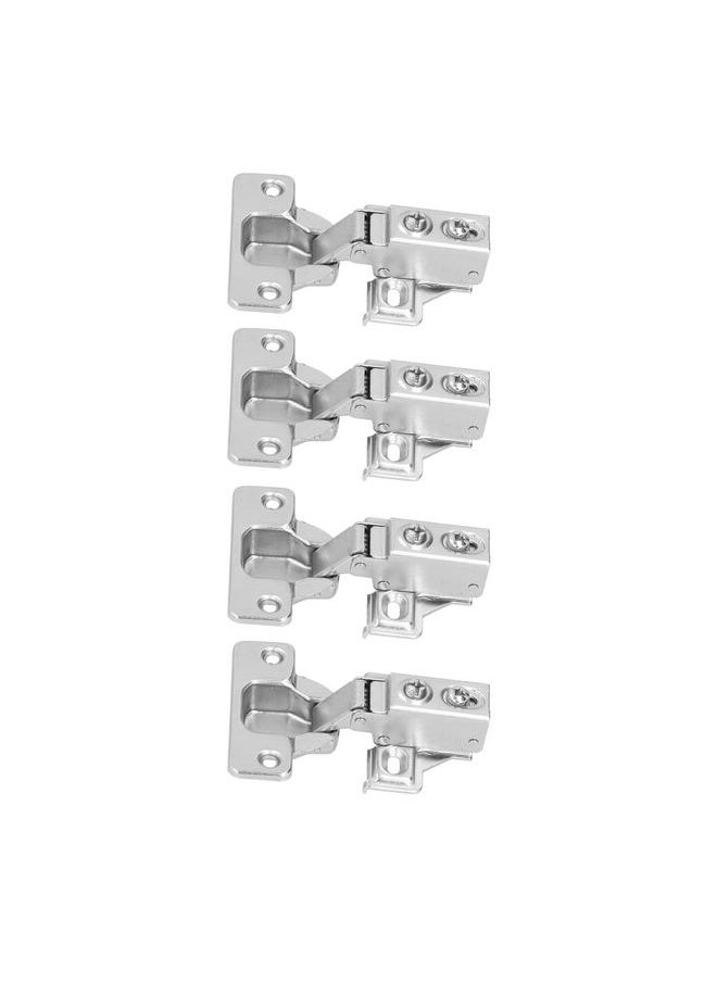 Thoraya 4Set Door Hinges with Screws 105 Degree American Hydraulic Damping Hinge for Cabinet Cupboard Closet  - Image 1