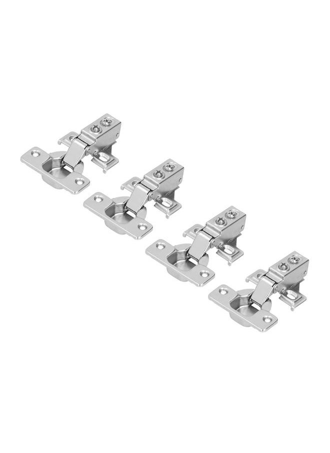 Thoraya 4Set Door Hinges with Screws 105 Degree American Hydraulic Damping Hinge for Cabinet Cupboard Closet  - Image 2