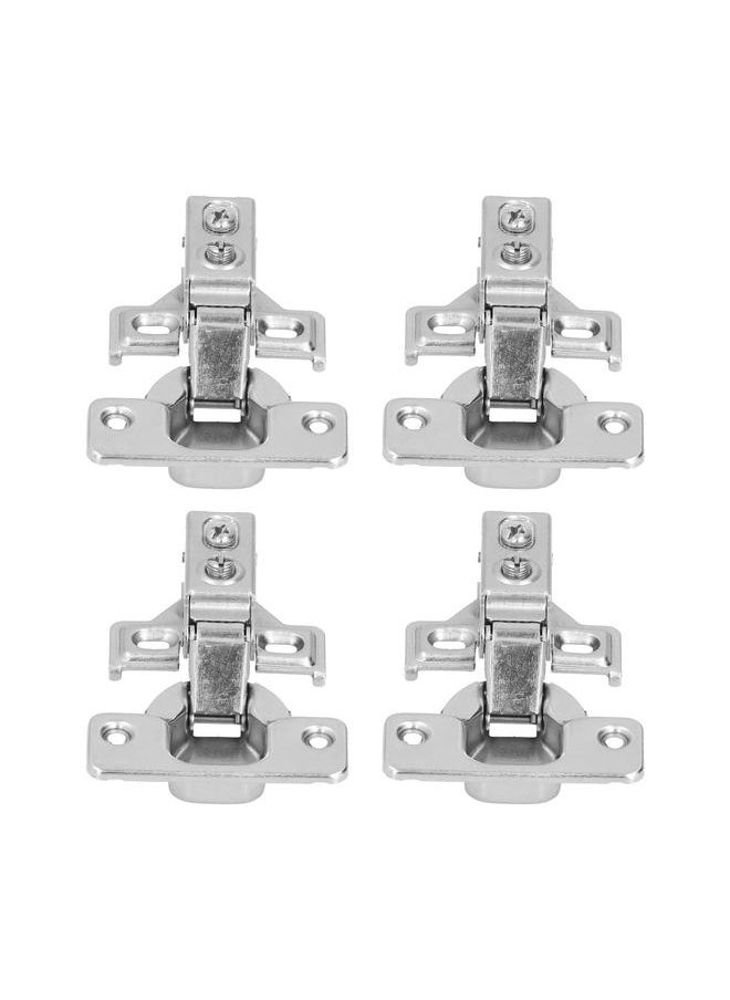 Thoraya 4Set Door Hinges with Screws 105 Degree American Hydraulic Damping Hinge for Cabinet Cupboard Closet  - Image 3