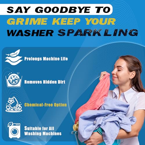 cosynee Washing Machine Cleaner Powder, 1Year Supply (24 Packs) for Front & Top Load Washers – Deep Cleaning, Odor Reduction, Residue-Free & Easy Use – Powder Cleaner for Washing Machines and Dishwasher Pods - Image 2