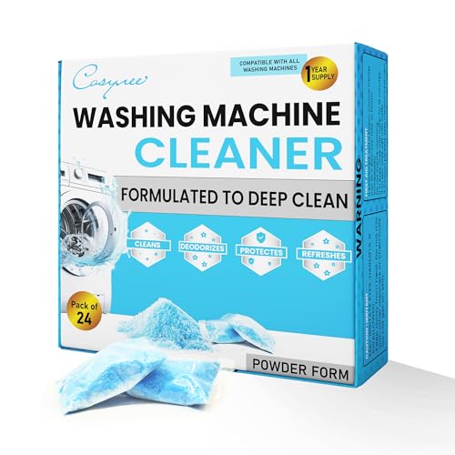 cosynee Washing Machine Cleaner Powder, 1Year Supply (24 Packs) for Front & Top Load Washers – Deep Cleaning, Odor Reduction, Residue-Free & Easy Use – Powder Cleaner for Washing Machines and Dishwasher Pods - Image 1