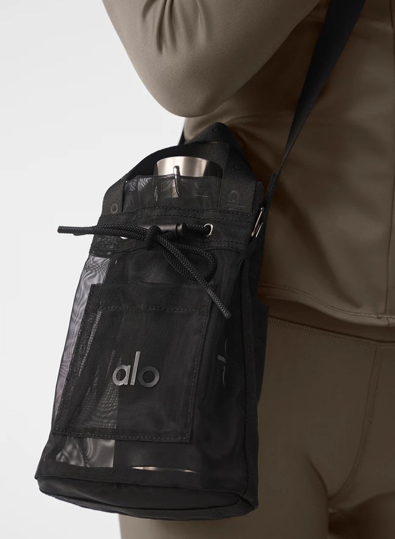 Sheer Cross Body Bucket Bag