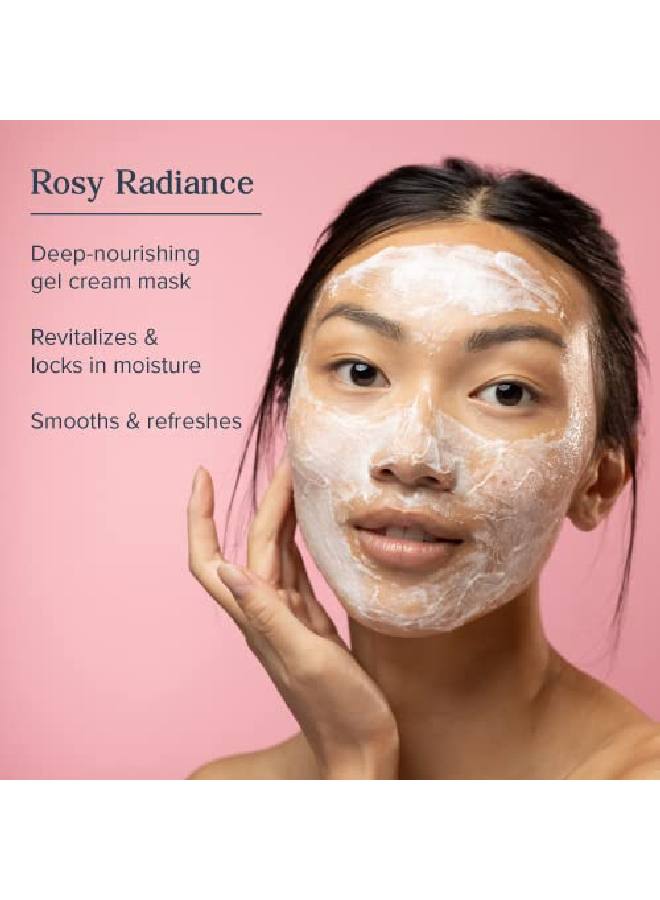 Heritage Store Rosewater Jelly Mask Hydrating Facial Treatment For Dry Combination Skin Refreshing Gel Face Mask Locks In Moisture With Hyaluronic Acid & Rose Complex Vegan & Cruelty Free 2Oz - Image 3