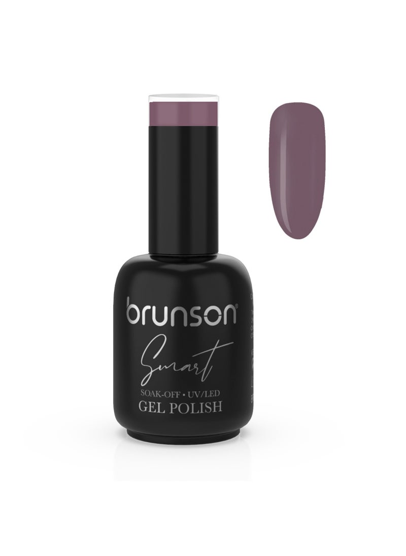 brunson - Gel Polish, 15ml Smart Gel Nails Glossy Shine Finish Long Lasting Soak off UV Gel Nal Polish for Nail Art French Manicure Pedicure Salon Quality Chip Resistant Gel Nail Extensions UV Gel Nail Paint - Image 1