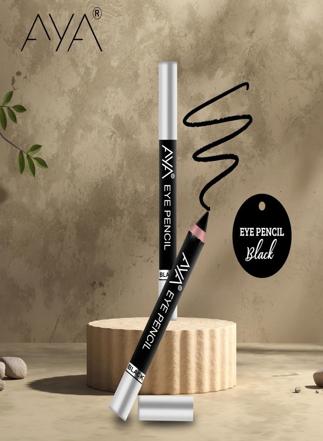 AYA Eye Pencil for Kajal/Eyeliner - Black 2.8g | Glides Smoothly | Creamy smooth formula | Light weight - Image 2