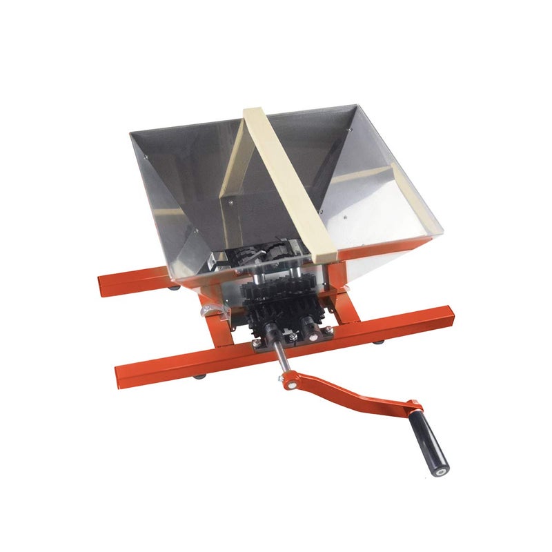 EJWOX Fruit and Apple Crusher  7L Manual Juicer GrinderPortable Fruit Scratter Pulper for Wine and Cider PressingStainless Steel18 GallonRed 
