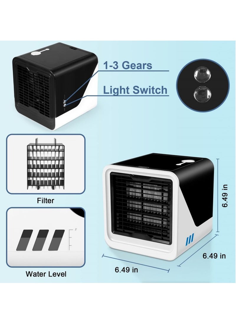 Cool Baby COOLBABY Portable Air Conditioner Personal Cooling Fan Large Capacity Water Tank Silent Mini Air Conditioner Desktop Fan Suitable for Home Bedroom Travel and Office [Energy Class A]  - Image 2