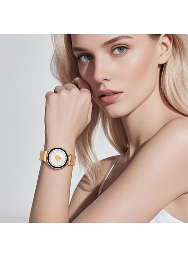Aurafit Smart Watch for Women 1.32" Fitness Tracker Watch 7.7mm Ultra Thin Design Answer/Make Call with 120+ Sport Modes Heart Rate/Sleep/Spo2 Monitor Smartwatch IP67 Waterproof for Android iOS - Image 2