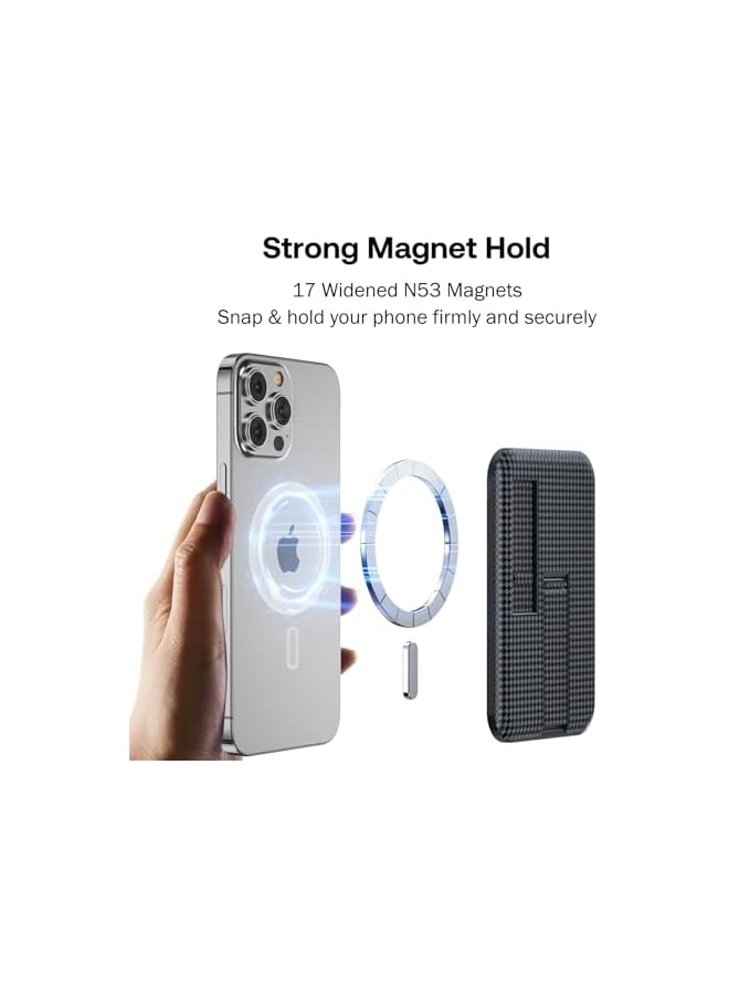 Green Tiger Silicone Magnetic Phone Grip - Finger Loop Design Ring for iPhone Back Magnet Phone Holder Compatible with Magnetic Case - Image 2