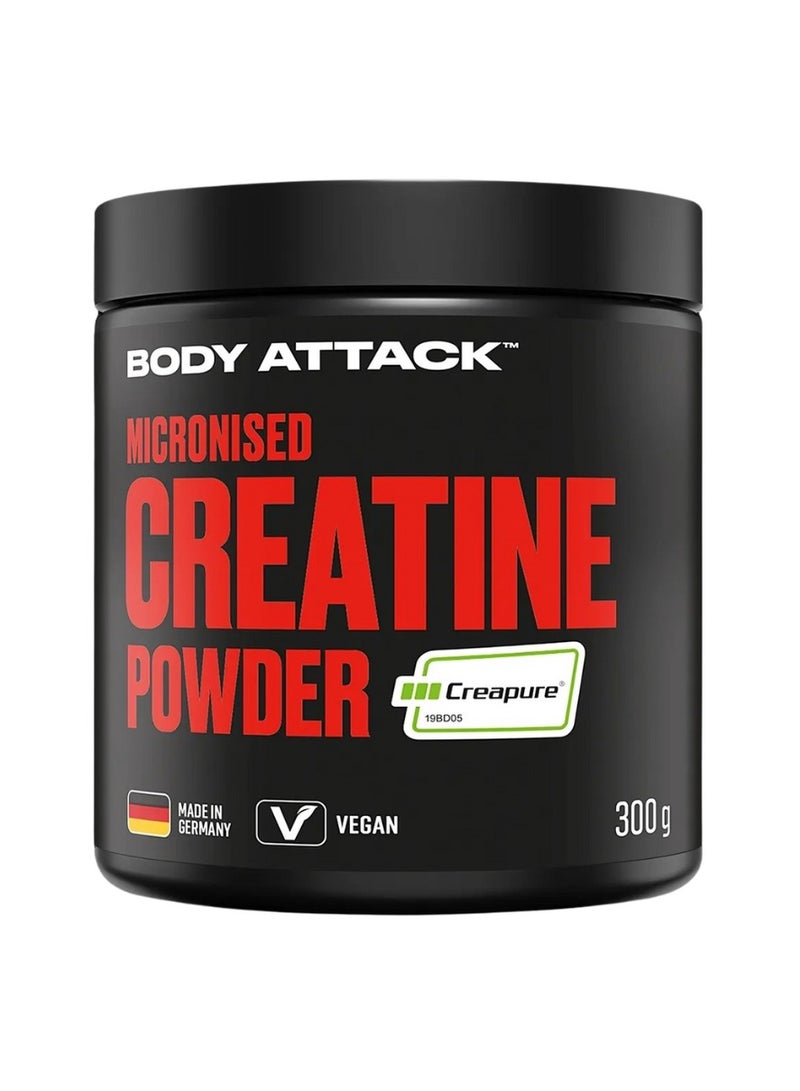 Body Attack بودرة الكرياتين المجهرية - Body Attack (Creapure) 300 جرام