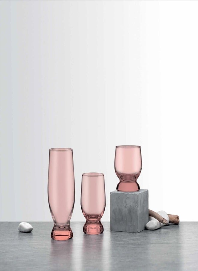 باساباتشي مجموعة أكواب باشاباتشي المائية، 18 قطعة: 6 أكواب عالية (370 مل)، و6 أكواب متوسطة (225 مل)، و6 أكواب قديمة الطراز (220 مل) - Image 1