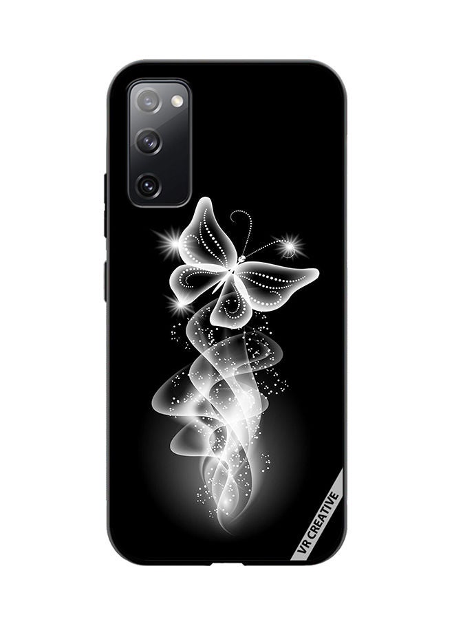 VR CREATIVE Protective Case Cover For Samsung Galaxy S20 FE 5G Butterfly Lighting Design Multicolour - Image 1