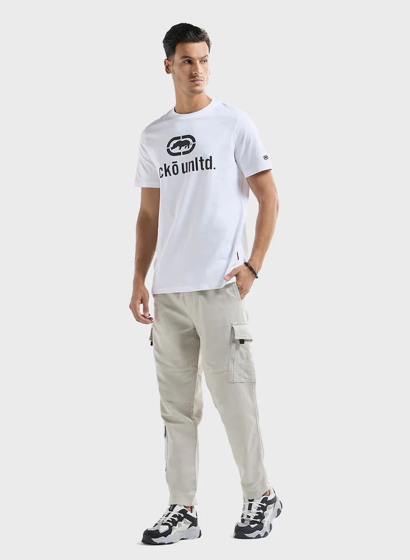Ecko Unltd. Ecko Printed T-shirt with Crew Neck and Short Slee