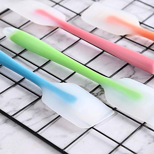 HiramWare Silicone Spatula Set of 4 - Heat Resistant Flexible Spatula 450F with Stainless Steel Core - Food Grade Premium Good Grip Kitchen Utensils - Seamless, Heavy Duty, BPA Free, Dishwasher Safe - Image 2